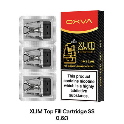 Oxva Xlim DNA Cartridge - Top Fill Anti Burn - 2ml Pod and Coil