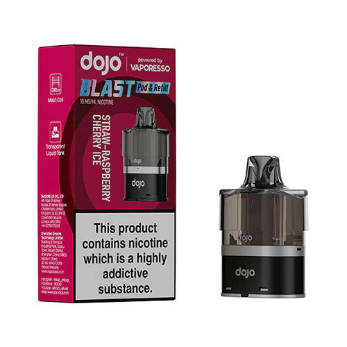 Dojo Blast 6000 Pod - Strawberry Raspberry Cherry